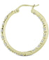 Giani Bernini Cubic Zirconia In & Out Hoop Earrings in 18k Gold-Plated Sterling